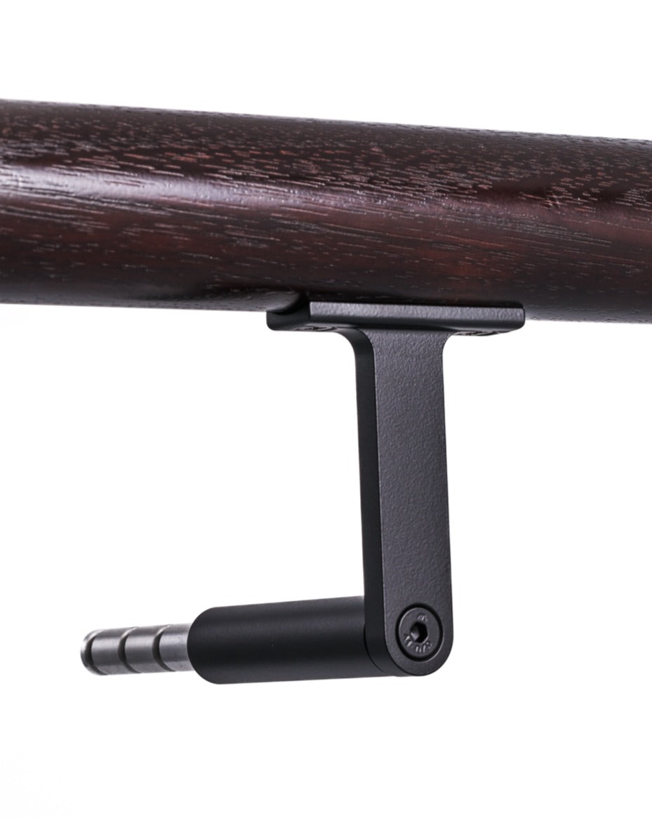 HB500 EBA 'T' Stair Rail Bracket, Electro Black Ace