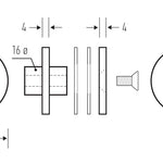 HB510 Stair Rail Bracket - Stainless Steel - Image 2