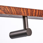 HB525 EDB Stair Rail Bracket with Wiring Capability - Electo Bark Bronze - Image 1