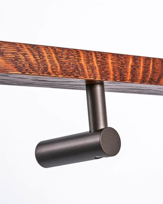 HB525 EDB Stair Rail Bracket with Wiring Capability - Electo Bark Bronze