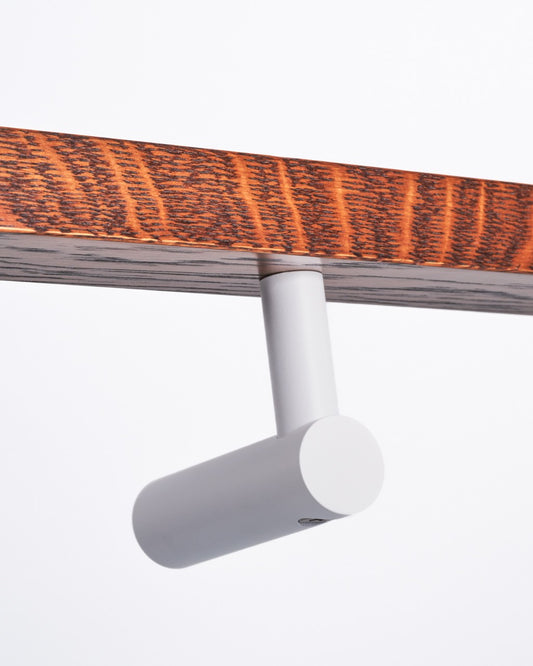 HB525 EFW Stair Rail Bracket with Wiring Capability - Electro Flat White