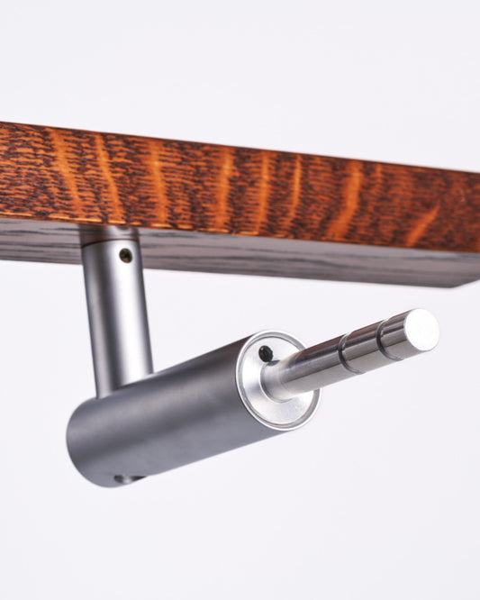 HB525 SC Stair Rail Bracket with Wiring Capability - Satin Chrome