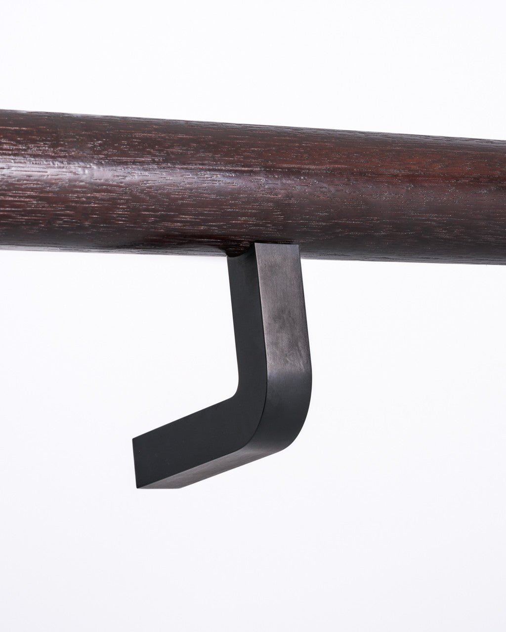 HB547 KC  Solid Brass Stair Bracket, Black Chrome