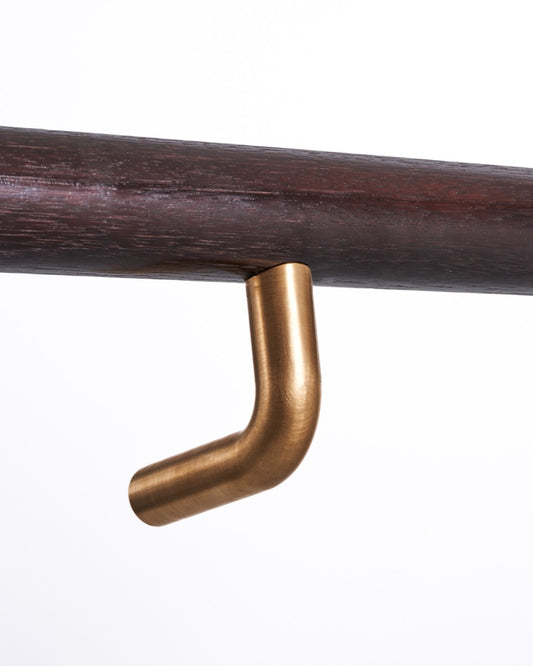 HB590 Plain, Solid Bronze Stair Bracket