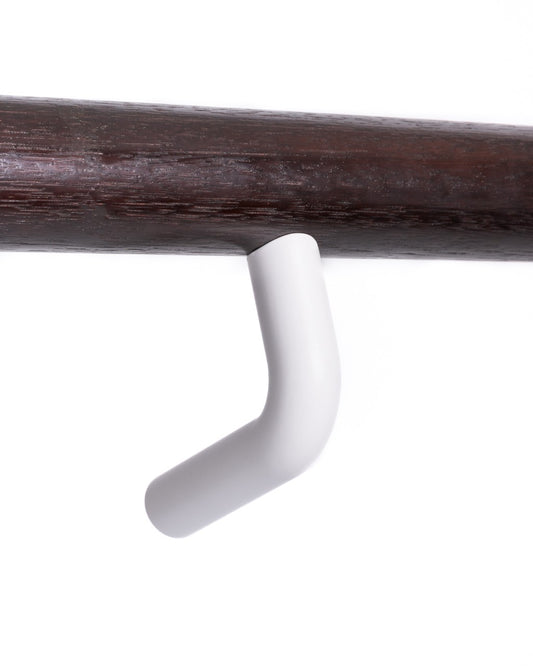 HB595 EFW Stair Rail Bracket, Electro Flat White