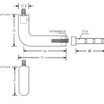 HB595 EBA Stair Rail Bracket, Electro Black Ace - Image 2