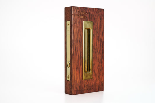 HB620/35 PB Sliding Passage Set 170mm, Polished Brass