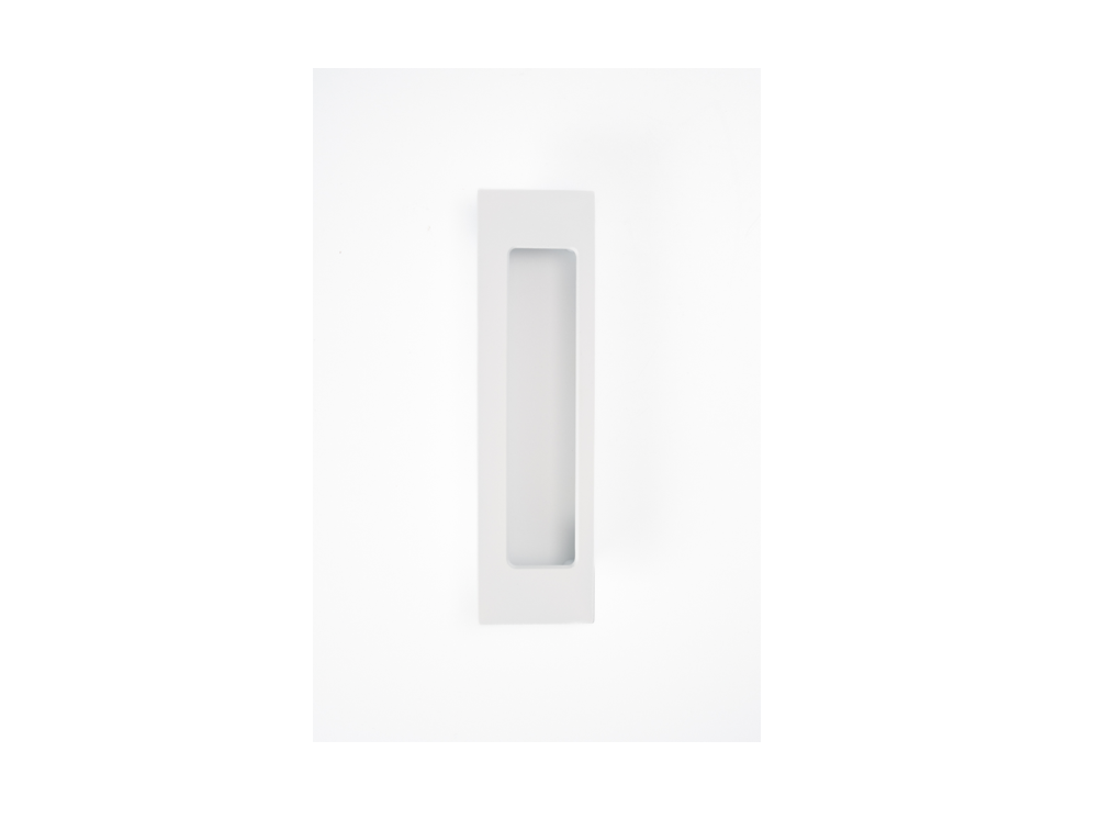 HB675 RH EFW 170mm BLANK FLUSH PULL - Right Hand - Electro Flat White
