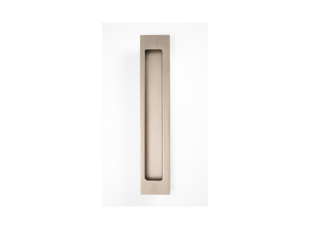 HB677 LH BN 250mm BLANK FLUSH PULL - Left Hand - Brushed Nickel