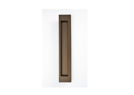 HB677 LH EMB 250mm BLANK FLUSH PULL - Left Hand - Electro Medium Bronze