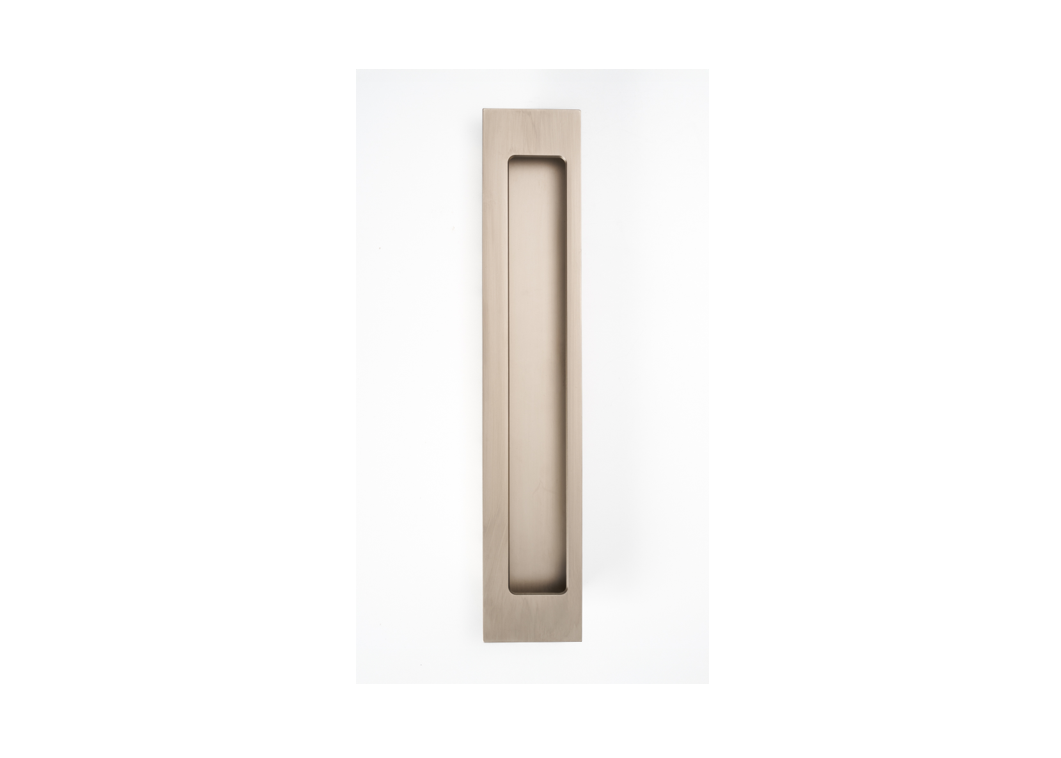 HB677 RH BN 250mm BLANK FLUSH PULL - Right Hand - Brushed Nickel