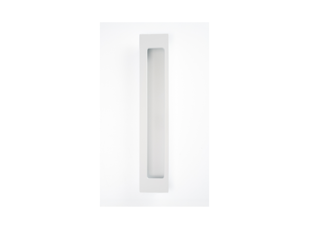 HB677 RH EFW 250mm BLANK FLUSH PULL - Right Hand - Electro Flat White