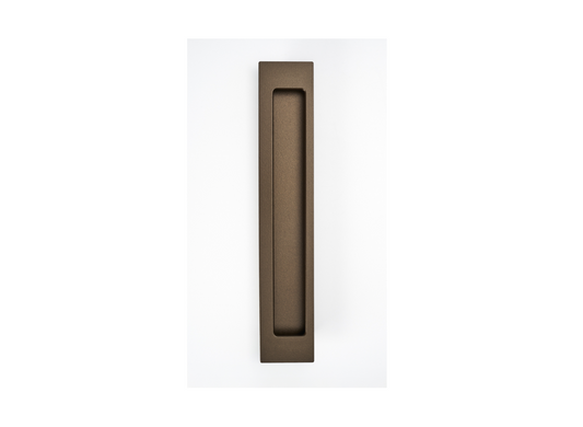 HB677 RH EMB 250mm BLANK FLUSH PULL - Right Hand - Electro Medium Bronze