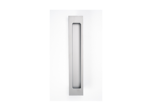 HB677 RH SC 250mm BLANK FLUSH PULL - Right Hand - Satin Chrome