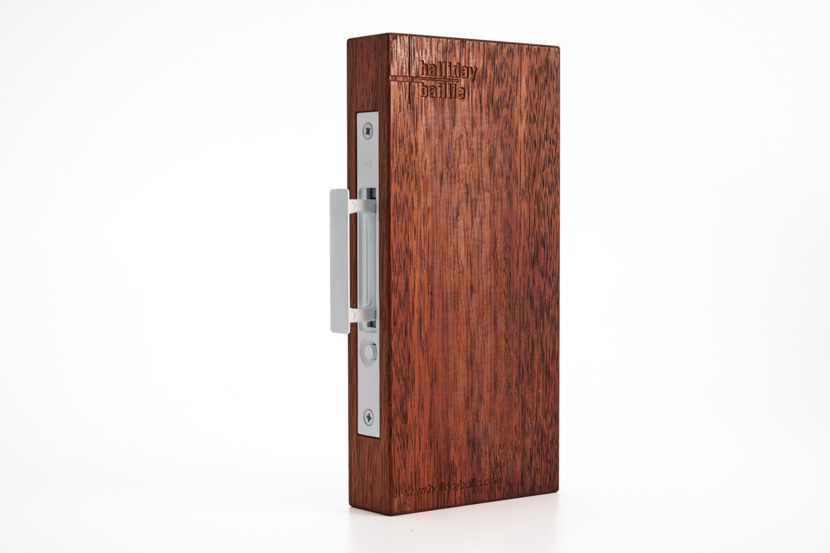 HB680 EFW, Sliding Door End Pull - Electro Flat White