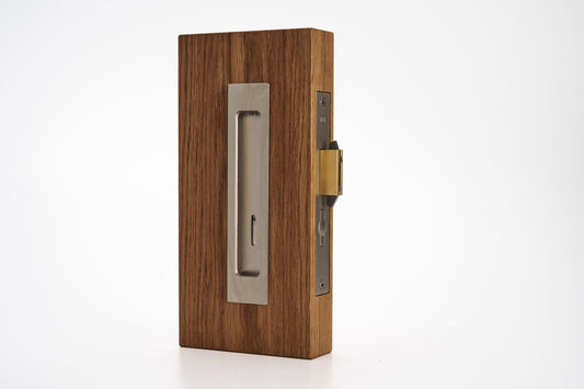 HB690/35 BN Sliding Door Privacy Set 170mm, Brushed Nickel