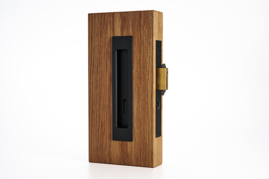 HB690/35 EBA Sliding Door Privacy Set 170mm, Electro Black Ace