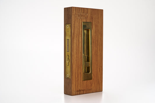 HB690/35 PB Sliding Door Privacy Set 170mm, Polished Brass