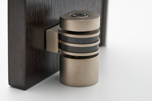 HB710 L BN Modified Round Magnetic Doorstop, Brushed Nickel