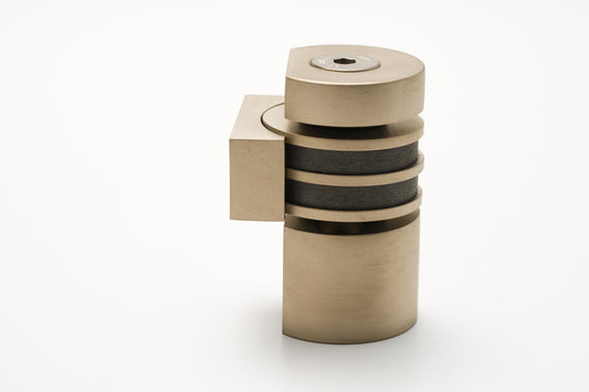 HB710 L BN Modified Round Magnetic Doorstop, Brushed Nickel
