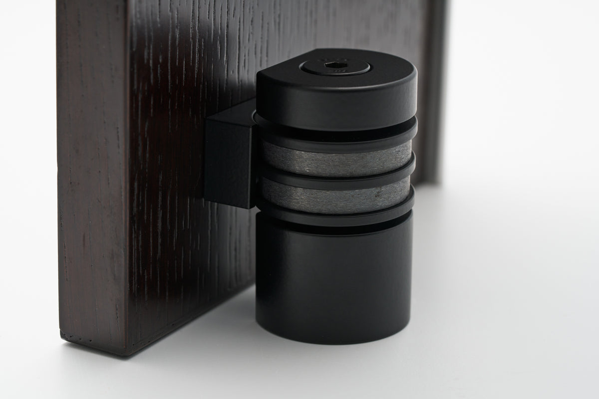 HB710 L EBA Modified Round Magnetic Doorstop, Electro Black Ace