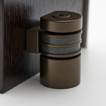 HB710 L EMB Round Double Magnetic Doorstop, Electro Medium Bronze - Image 1