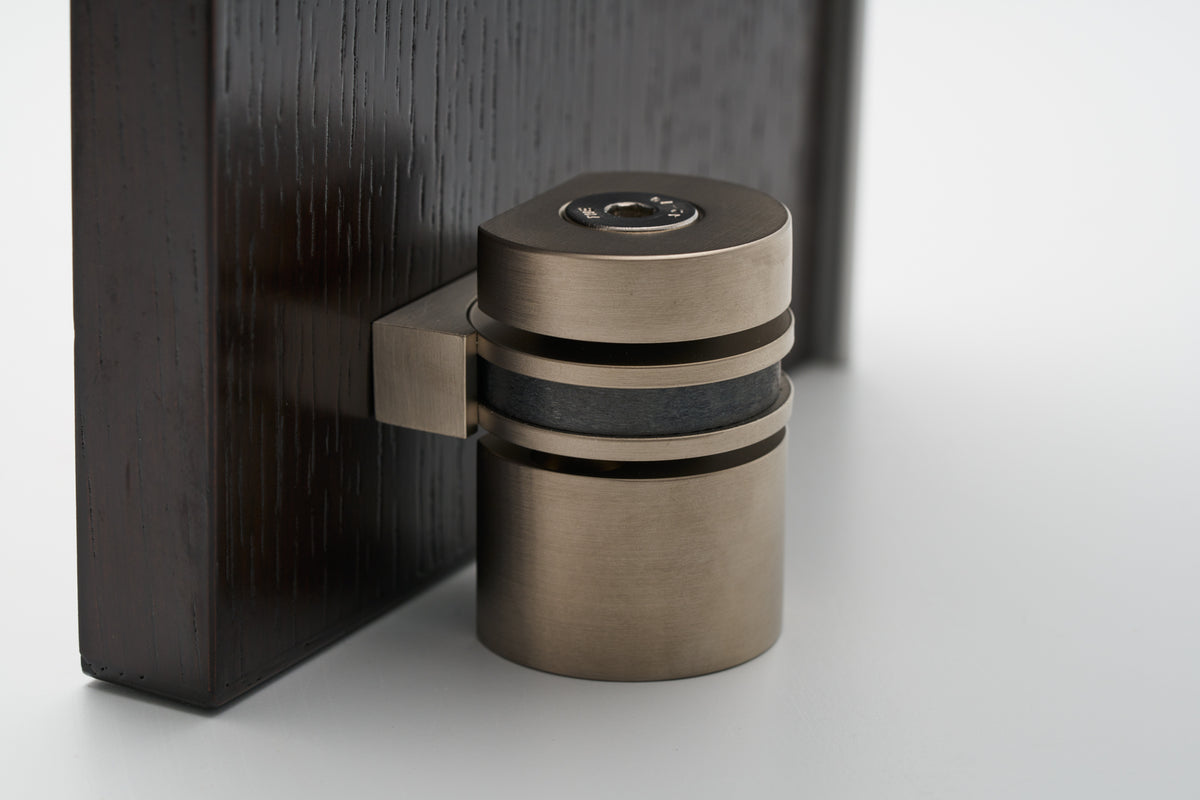 HB710 BN Round Magnetic Doorstop - Brushed Nickel