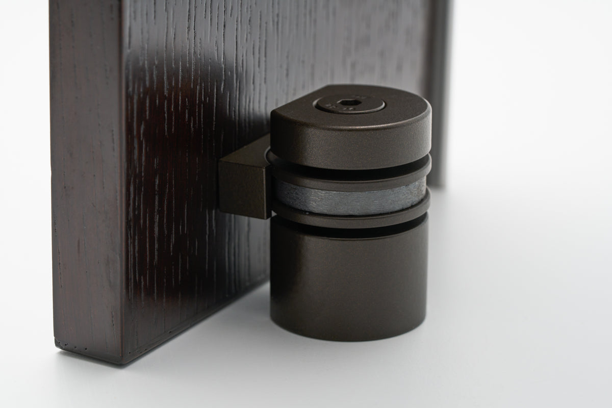 HB710 EDB Round Magnetic Doorstop - Electro Dark Bronze