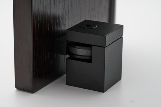 HB720 EBA Square Magnetic Doorstop - Electro Black Ace