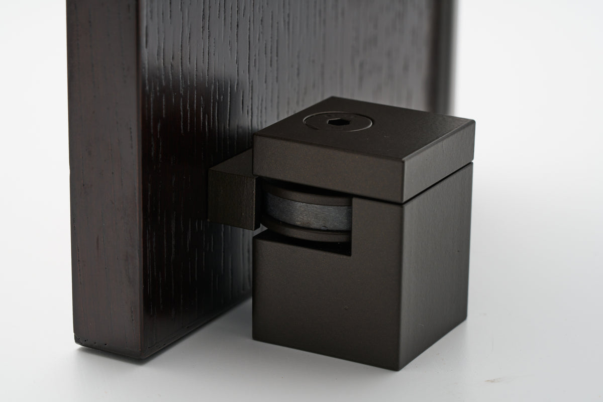 HB720 EDB Square Magnetic Doorstop - Electro Dark Bronze