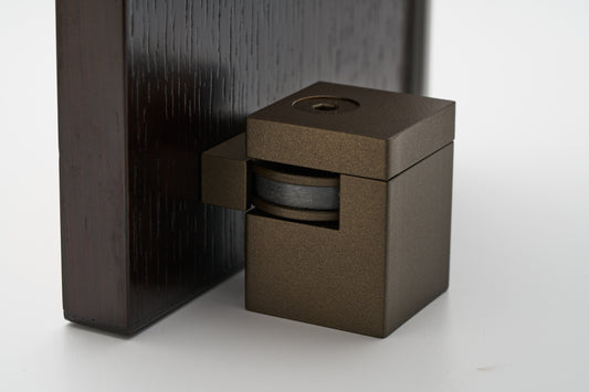HB720 EMB Square Magnetic Doorstop - Electro Medium Bronze