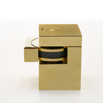 HB720 PB Square Magnetic Doorstop - Polished Brass - Image 2