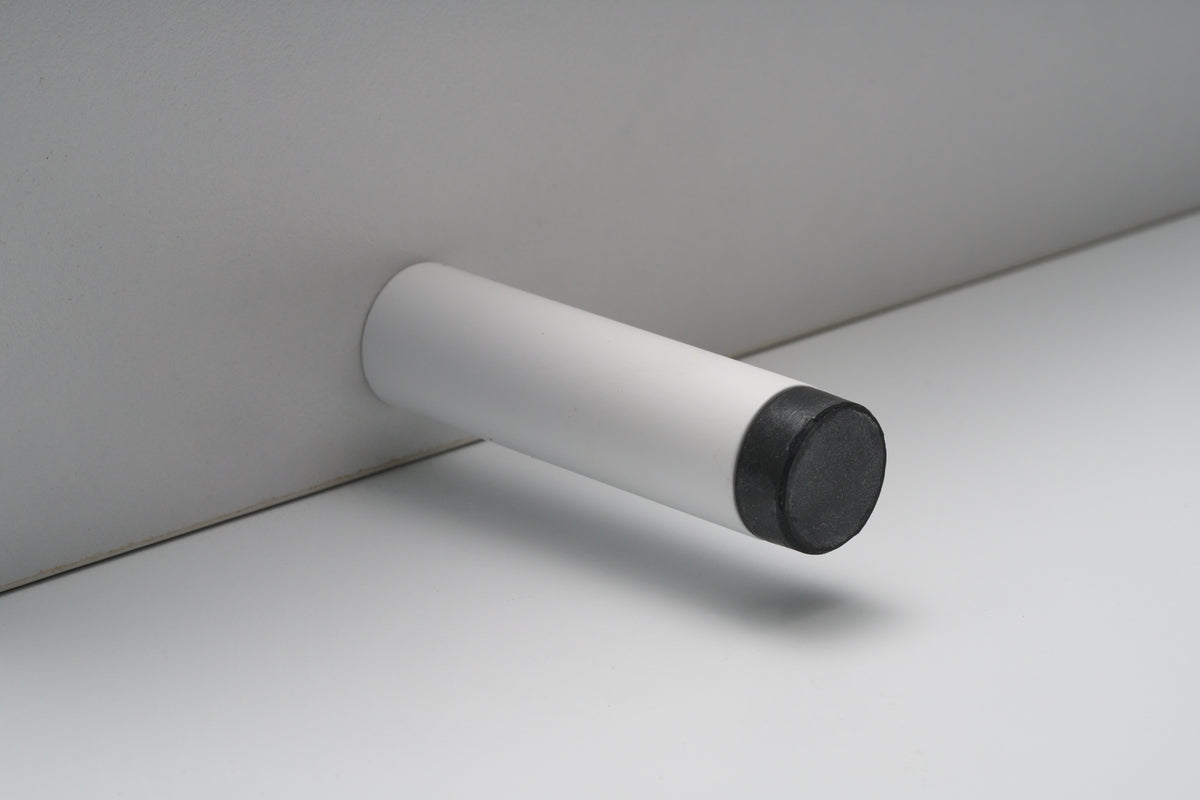HB735 EFW Wall Mounted Doorstop, Electro Flat White